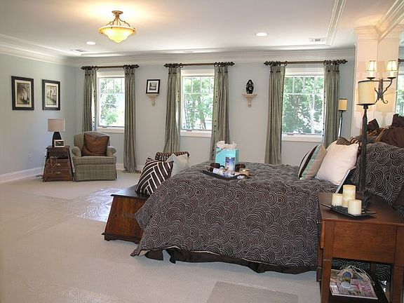 Master Bedroom of upgraded Birch model