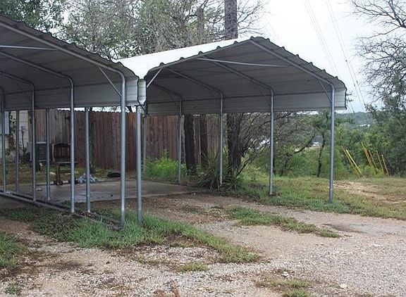 Carport for Unit D. Units B, C and D each have a carport.