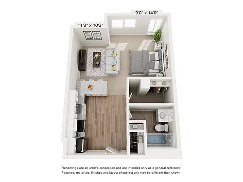Floor plan STUDIO