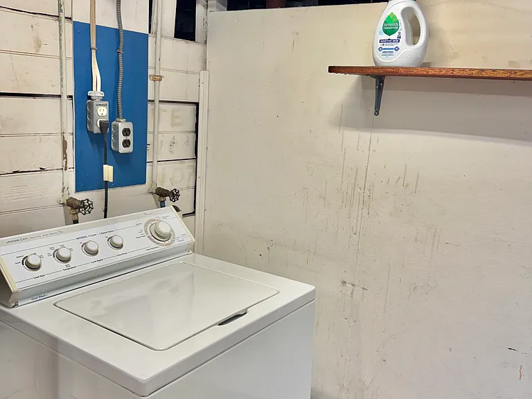 Shared laundry in basement