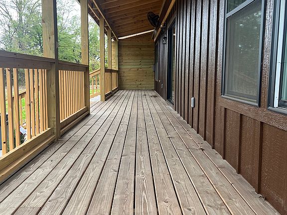 Large 400 sq ft covered porch.
