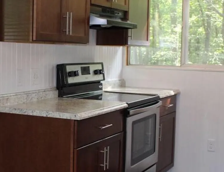 Galley Kitchen stove side