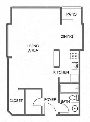 Floor plan Studio