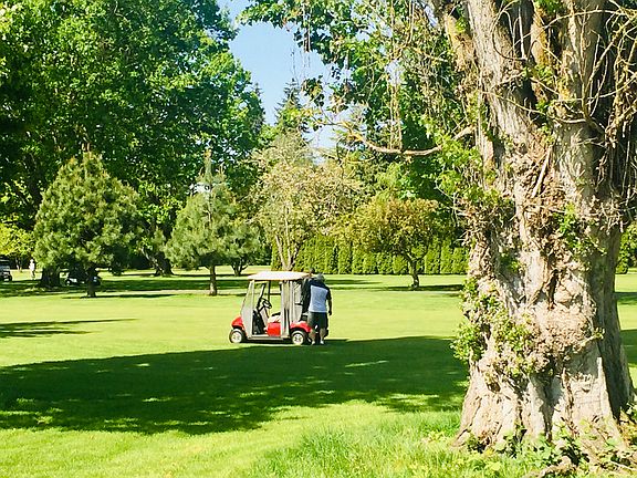 View of the golf course.