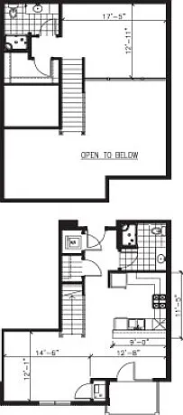 Lofted 1 Bed 2 Bath - U Lofted 1 Bed 2 Bath - U