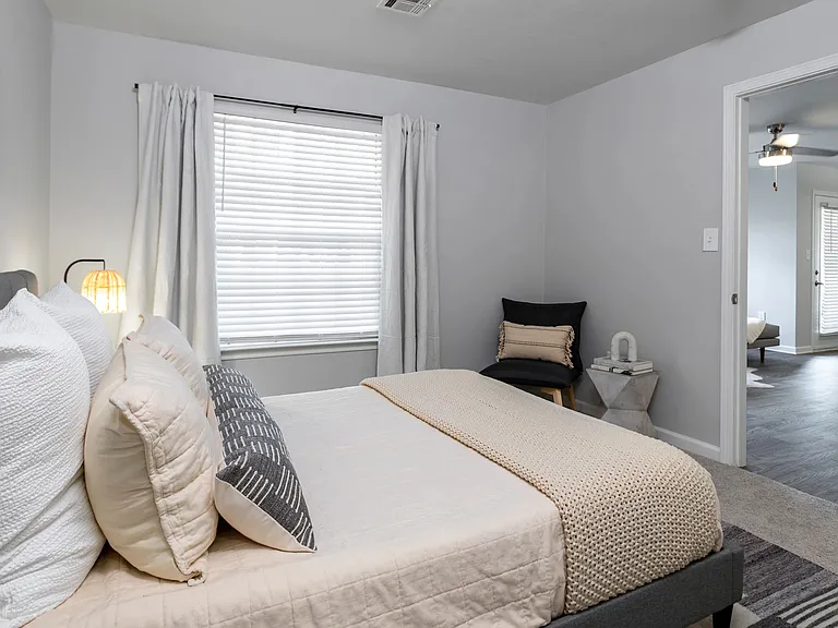 Our spacious bedrooms with natural lighting offer a restful retreat.