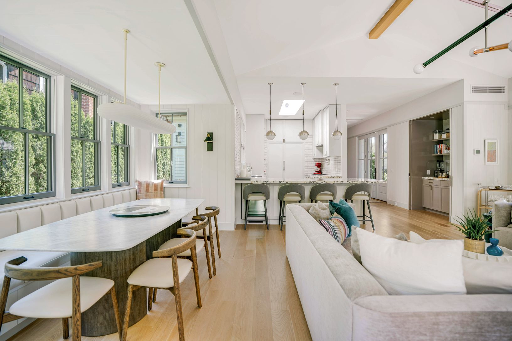  Looking back toward kitchen.  Coffee station on right and hall to bedrooms beyond