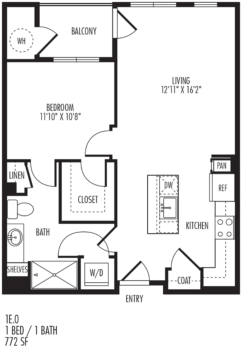 Floor plan 1E
