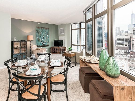 Model 2 Bedroom - Dining and Living