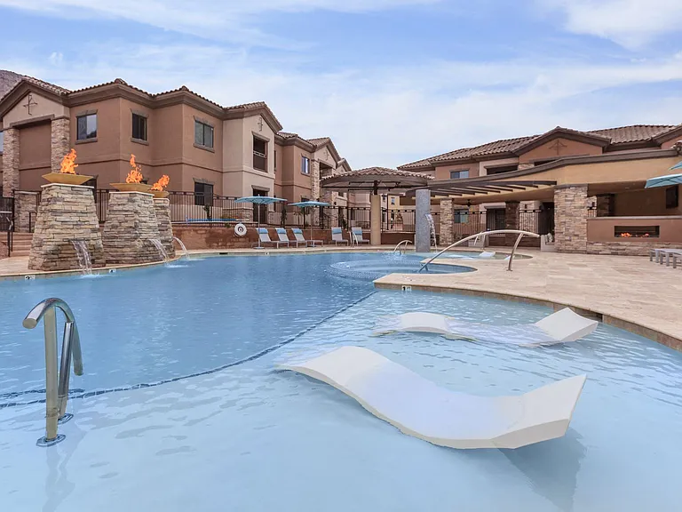 Resort style swimming pool
