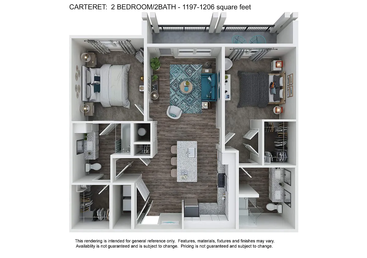 Floor plan B1B - Carteret