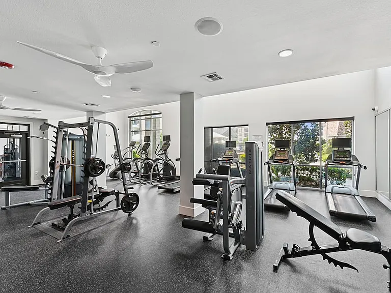 State-of-the-art fitness center with strength and cardio equipment
