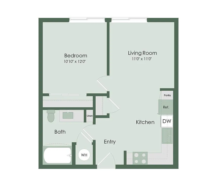 Floor plan 1X1