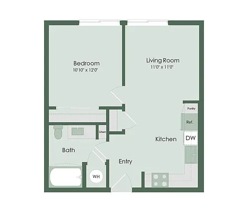 Floor plan 1X1