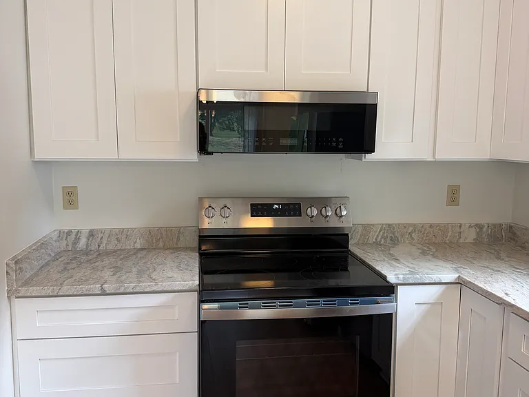 Complete kitchen remodel- new cabinets, appliances, quartzite countertops, and flooring