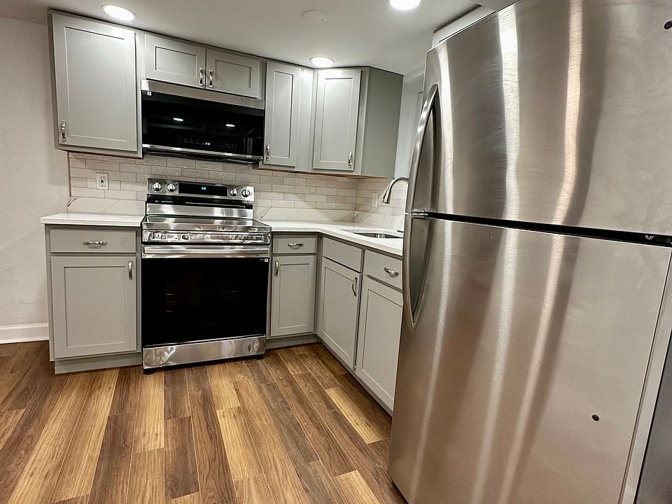 Newly renovated kitchen with stainless steel appliances