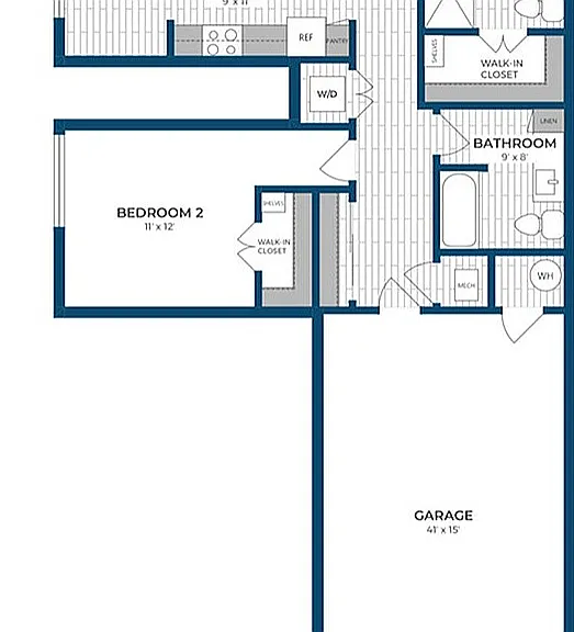 Floor Plan 2A | Seasons at Spring Street | Apartments in Mount Pleasant, WI Floor Plan 2A | Seasons at Spring Street | Apartments in Mount Pleasant, WI