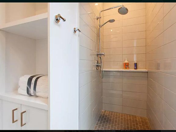 spacious shower