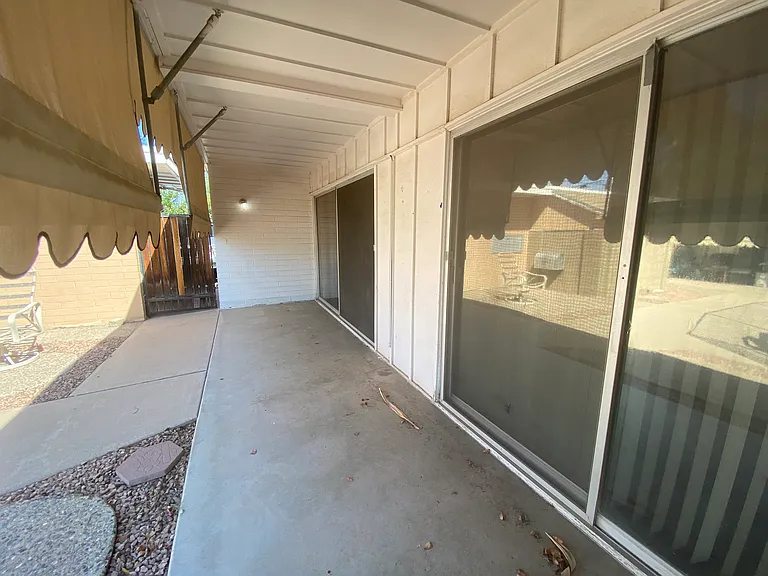 Large, private patio