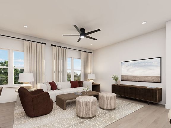 Gathering Room Opens to Kitchen and Dining Room