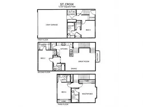 Floor plan Saint Croix