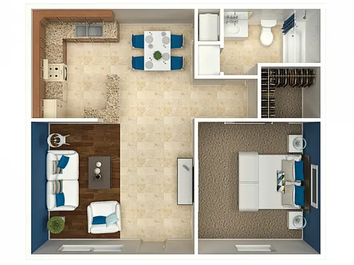 Floor plan 1 Bedroom