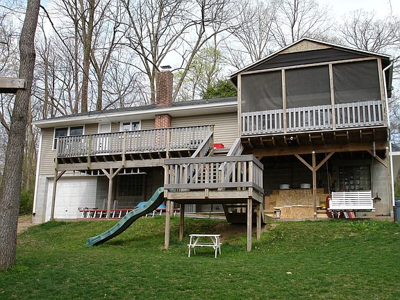 Rear view of house