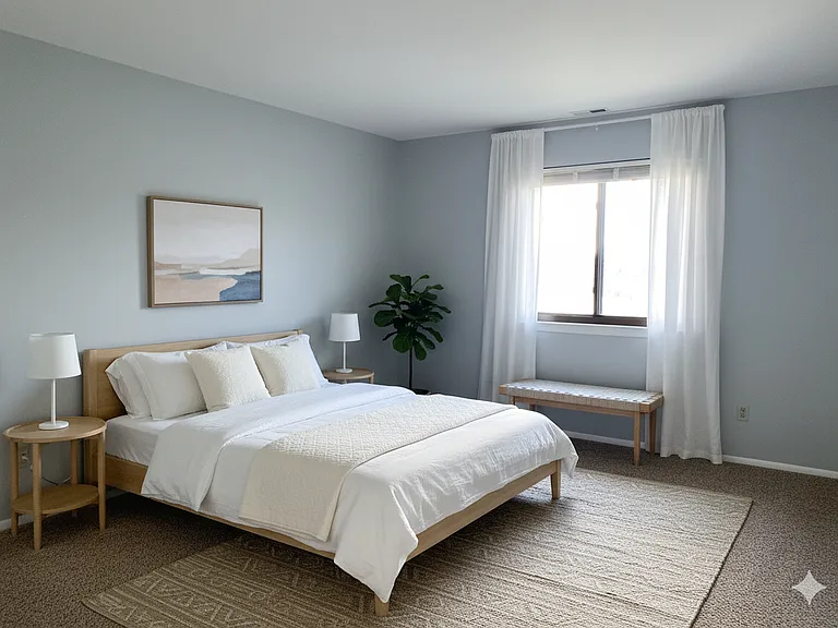 AI Staged - Second Bedroom