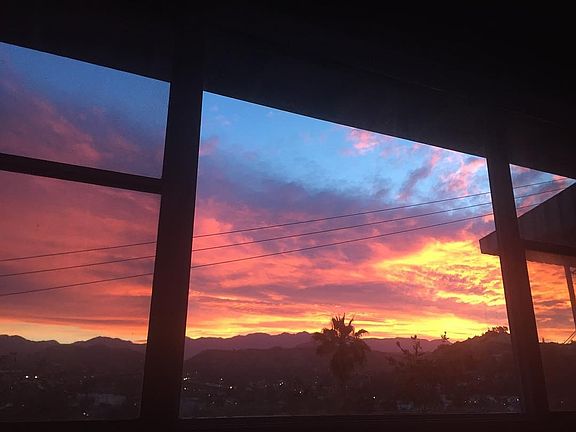 Wake up to a glorious sunrise over the mountains!