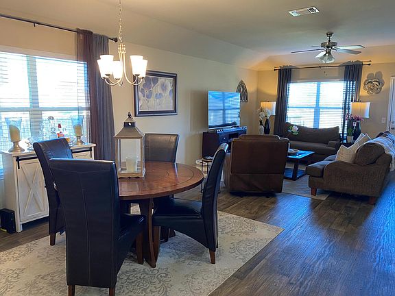 Dining room leading to the living room.