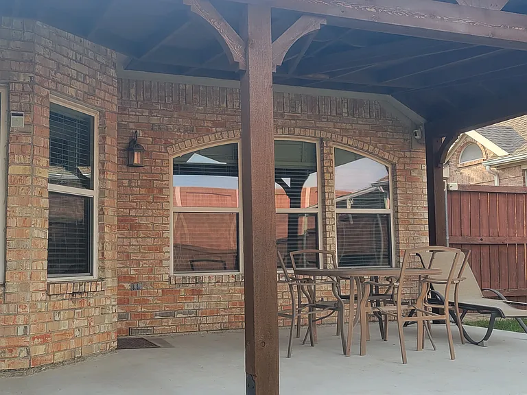 back patio with gas hookup