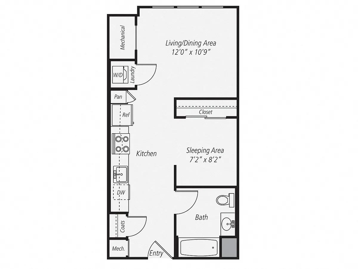 Floor plan Studio-S1