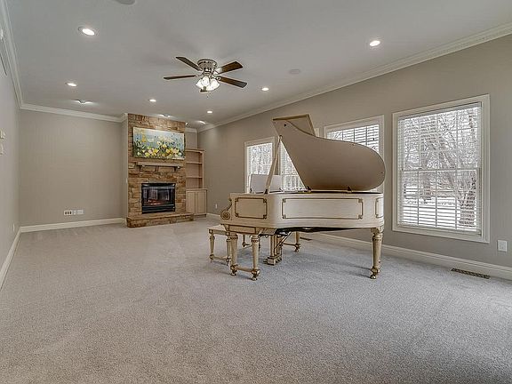 Great room with fireplace