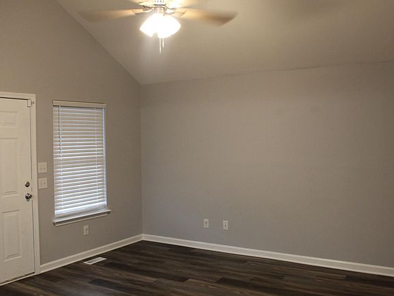 Open living room with high ceilings