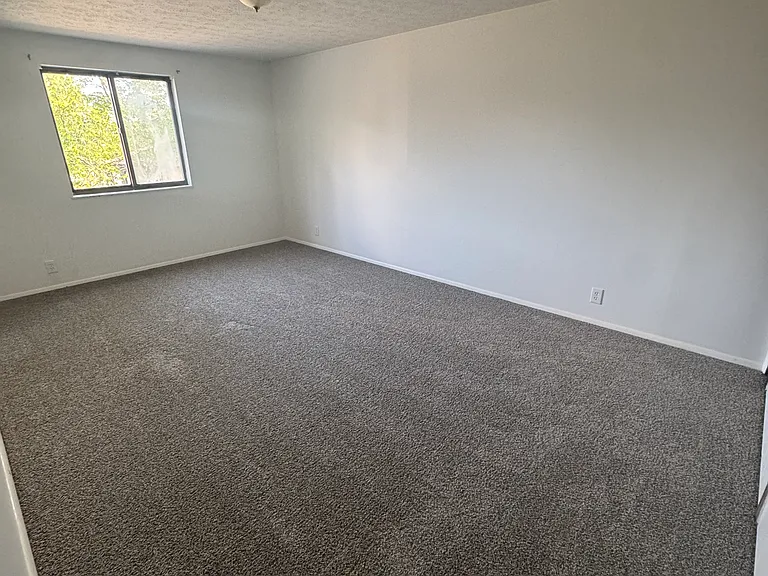 Bedroom 3 with new carpet.