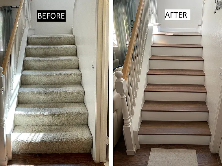 Stairs. New flooring.