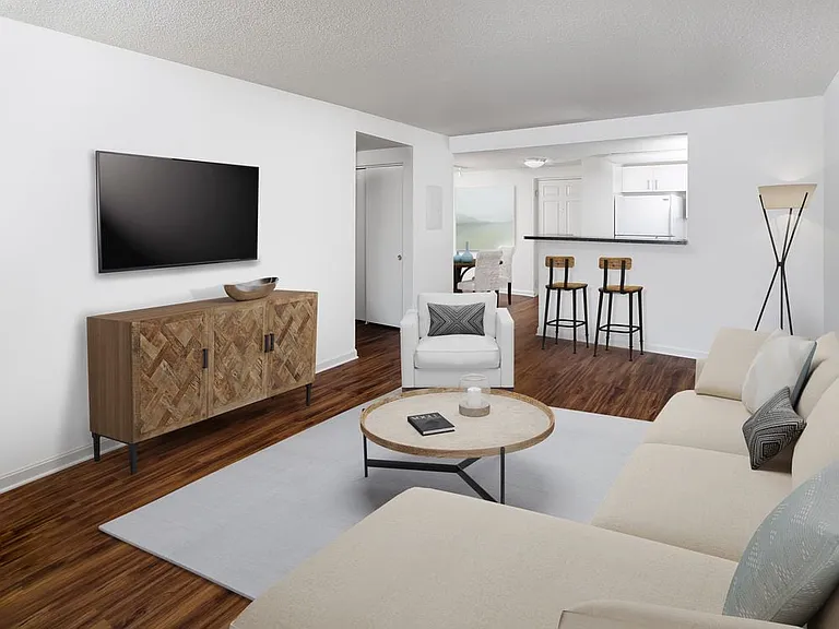 Classic Package I living area with hard surface flooring