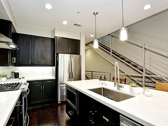 Spacious, open-concept kitchen on 2nd floor