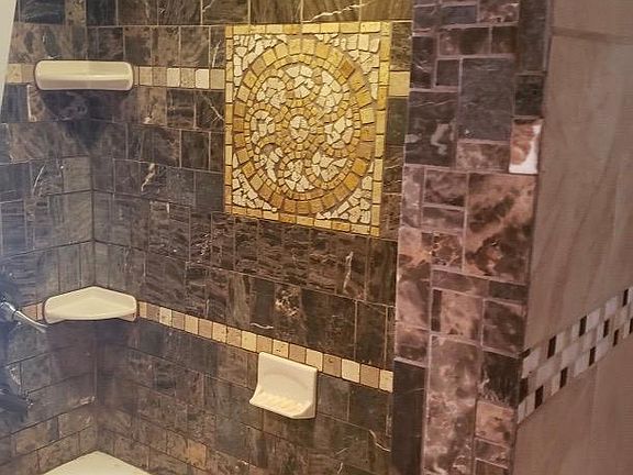 custom tiled full bathroom