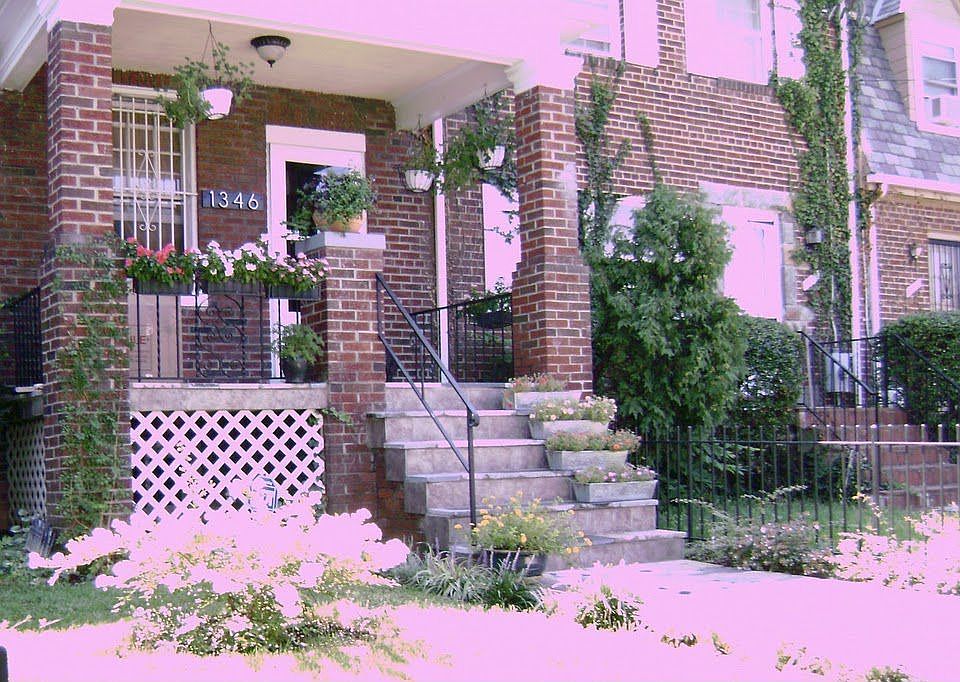 Front View, new walkway; beautifully landscaped