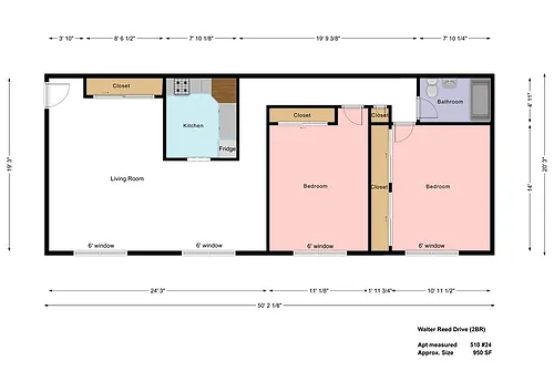 Floor plan Two Bedroom