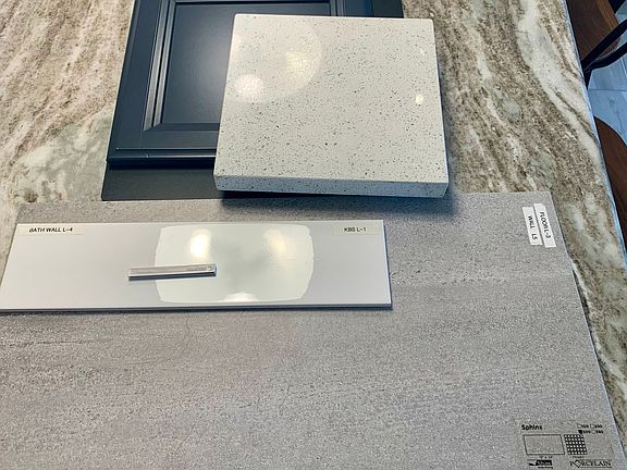 Sweet Bay home designer selection for guest bath and drop zone