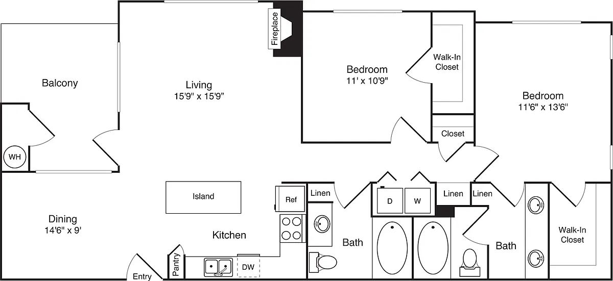 Floor plan The Barcelona - Alt
