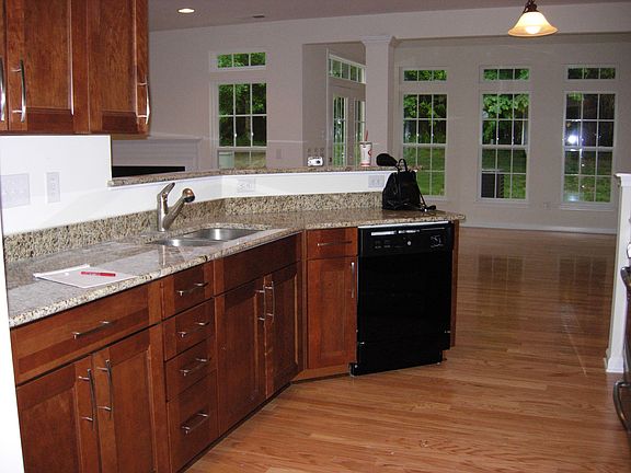 Kitchen overlooks great room