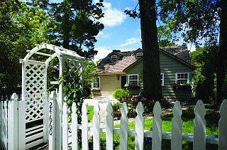 white picket fence front