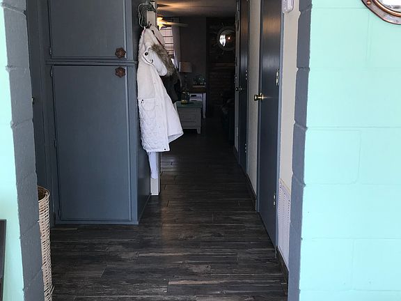 Step up from mud room.