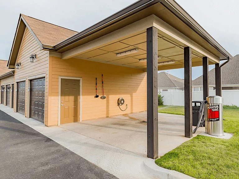 Drive-In Car Washing Station
