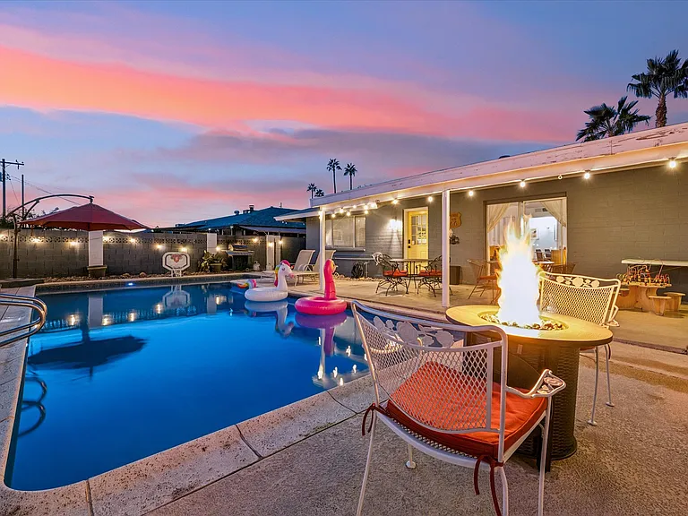 Gather around the fire pit for cozy evenings