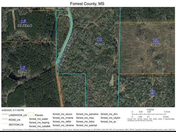 Aaron Clemts Rd, Hattiesburg, MS 39401