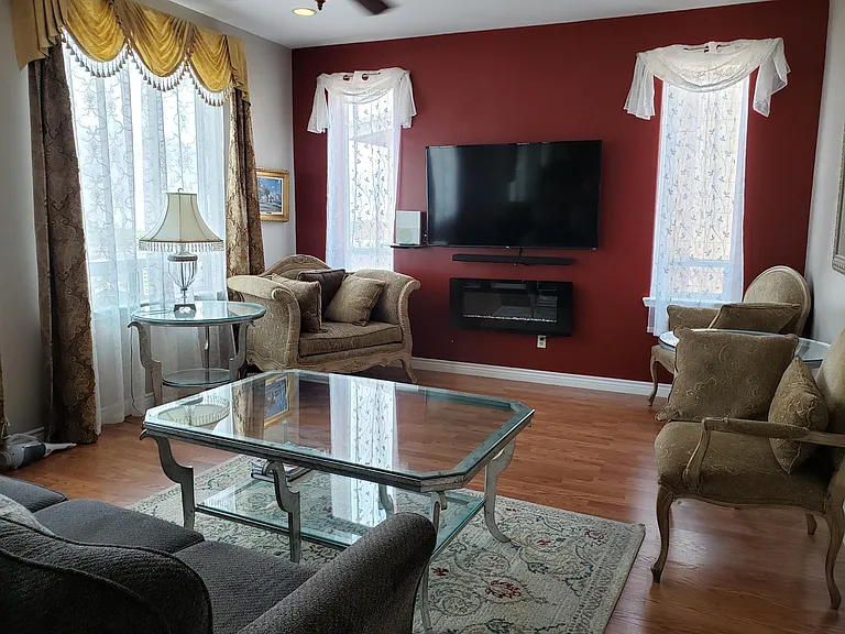 Living room on main level with kitchen and dining and one bedroom and one full bath.